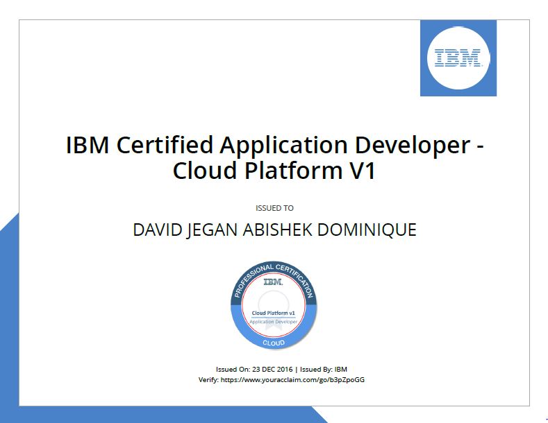 IBM Cloud Developer